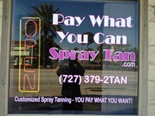 Pay What You Can Spray Tan in St. Petersburg