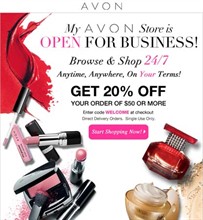 Avon Ind. Sales Rep., Julie Freemyers in Redding