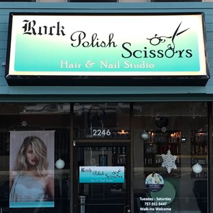 Rock Polish Scissors Hair & Nail Studio in Virginia Beach