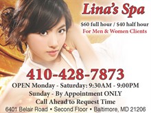 Lina's Massage Spa in Baltimore